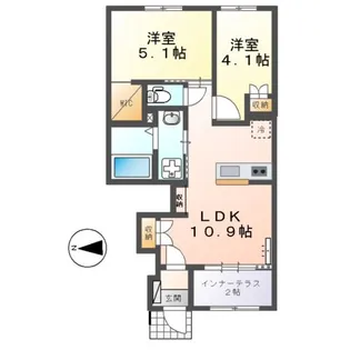ユニバース【1階】の間取り