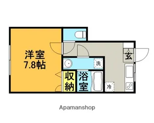 サンマリノ吉田C棟【102号室】の間取り