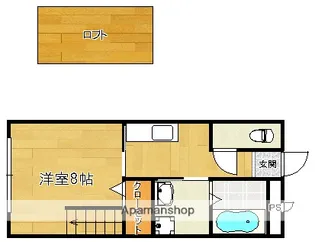 HIROコーポ前津【B-204号室】の間取り