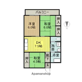 3DKの間取り画像