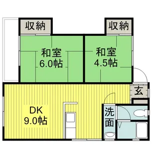 パークサイドエサキ2【202号室】の間取り