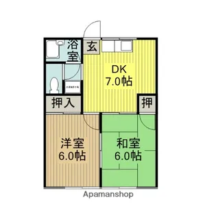 リバティハイツ【101号室】の間取り