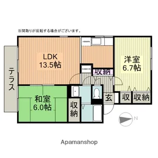 アベニール21【B105号室】の間取り