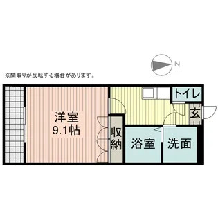 グランディールセリーナ【203号室】の間取り