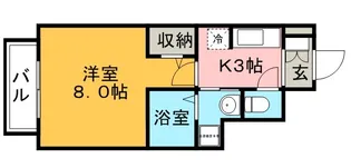 フローラ【103号室】の間取り