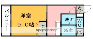 パークハウス一条【B105号室】の間取り