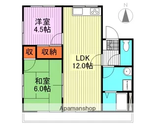 ピーチハイツ【106号室】の間取り
