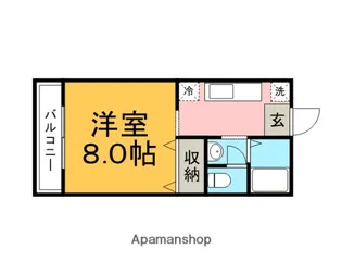 サンビレッジ赤坂【2階】の間取り