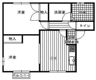 山ノ井壱番館【202号室】の間取り