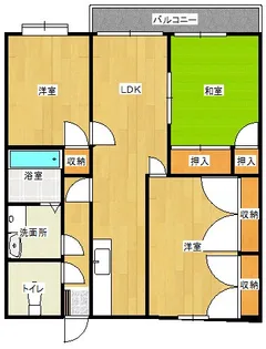 プレジールハイツII【202号室】の間取り