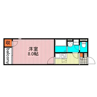 レオネクスト悠春【208号室】の間取り