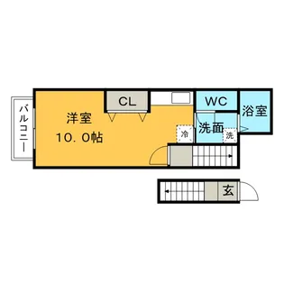 リヴェール【210号室】の間取り