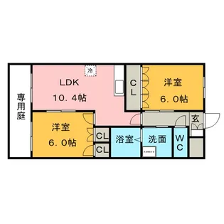 グレイス シャトレーン【203号室】の間取り
