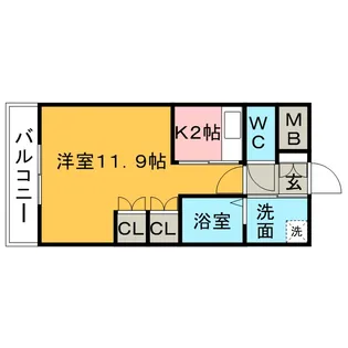 グレース【106号室】の間取り
