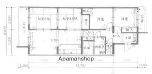 グリーンマンション長尾【5階】の間取り