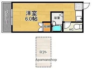 ヒルサイドテラス西新【2階】の間取り