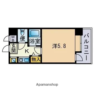 ウイング大手門【5階】の間取り