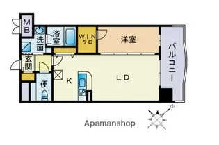 RUSSIE博多駅南【7階】の間取り