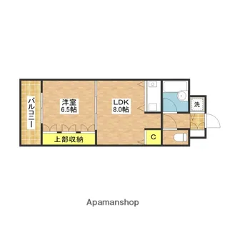 ロマネスク天神ルネッサンス【4階】の間取り