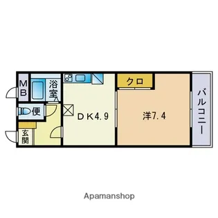 福茂ハイツ【2階】の間取り