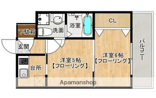 エステートモア警固本通り【13階】の間取り