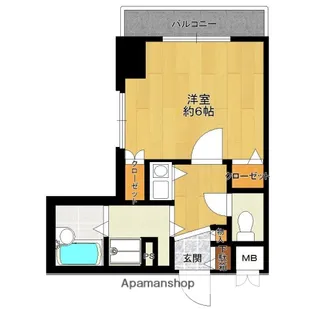 エスポワールマンション天神南【10階】の間取り