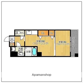 平尾弐番街ビル【7階】の間取り