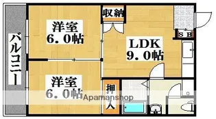 グランド平尾【7階】の間取り