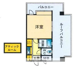 ピュアドーム博多アソシア【9階】の間取り
