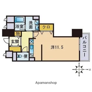 アルフォート天神【6階】の間取り