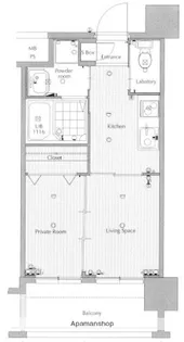 ネストピア平尾駅前【6階】の間取り