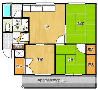 エメラルドマンション清水【5階】の間取り