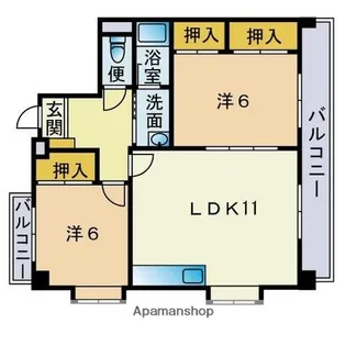 RTマンション【6階】の間取り