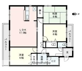 コモードⅡ【2階】の間取り