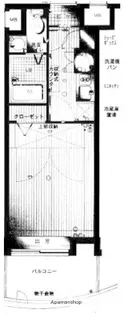 ダイナコートエスタディオミューズ【5階】の間取り