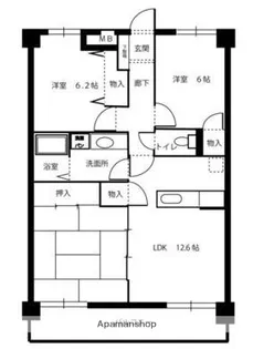メゾン・ド香陽【1階】の間取り