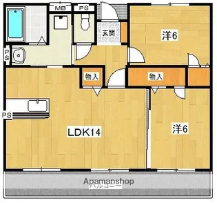 レスピラール【3階】の間取り