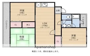 古天神ハイツ【5階】の間取り