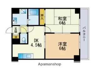 ドゥエム百道【1階】の間取り