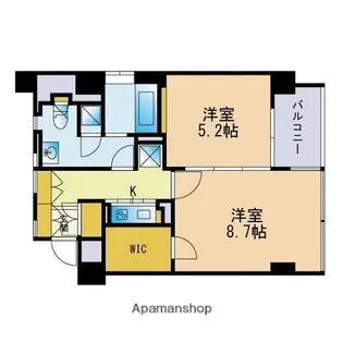 THE APARTMENT【8階】の間取り