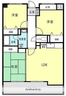 浄水コスモスハイツ【2階】の間取り