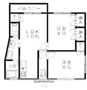 L・ひまわり【2階】の間取り