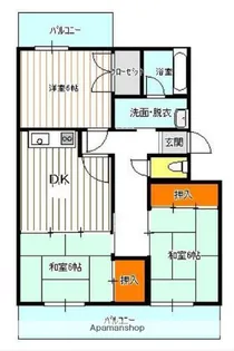 グランピア今宿Ⅲ【2階】の間取り