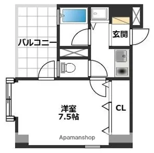 Kステーションプラザ姪浜【6階】の間取り