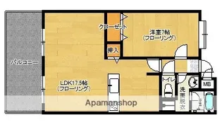 エイルマンション天神【4階】の間取り