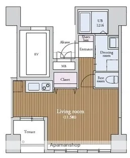 ラクレイス薬院【7階】の間取り
