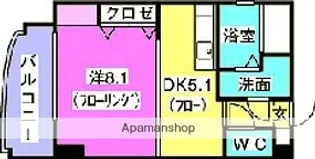 エリタージュ【3階】の間取り