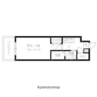 ラ・フィールド大橋【3階】の間取り