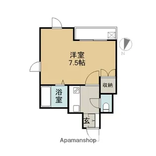シティパレス21西新南【2階】の間取り