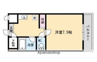 エスパシオ片江【5階】の間取り